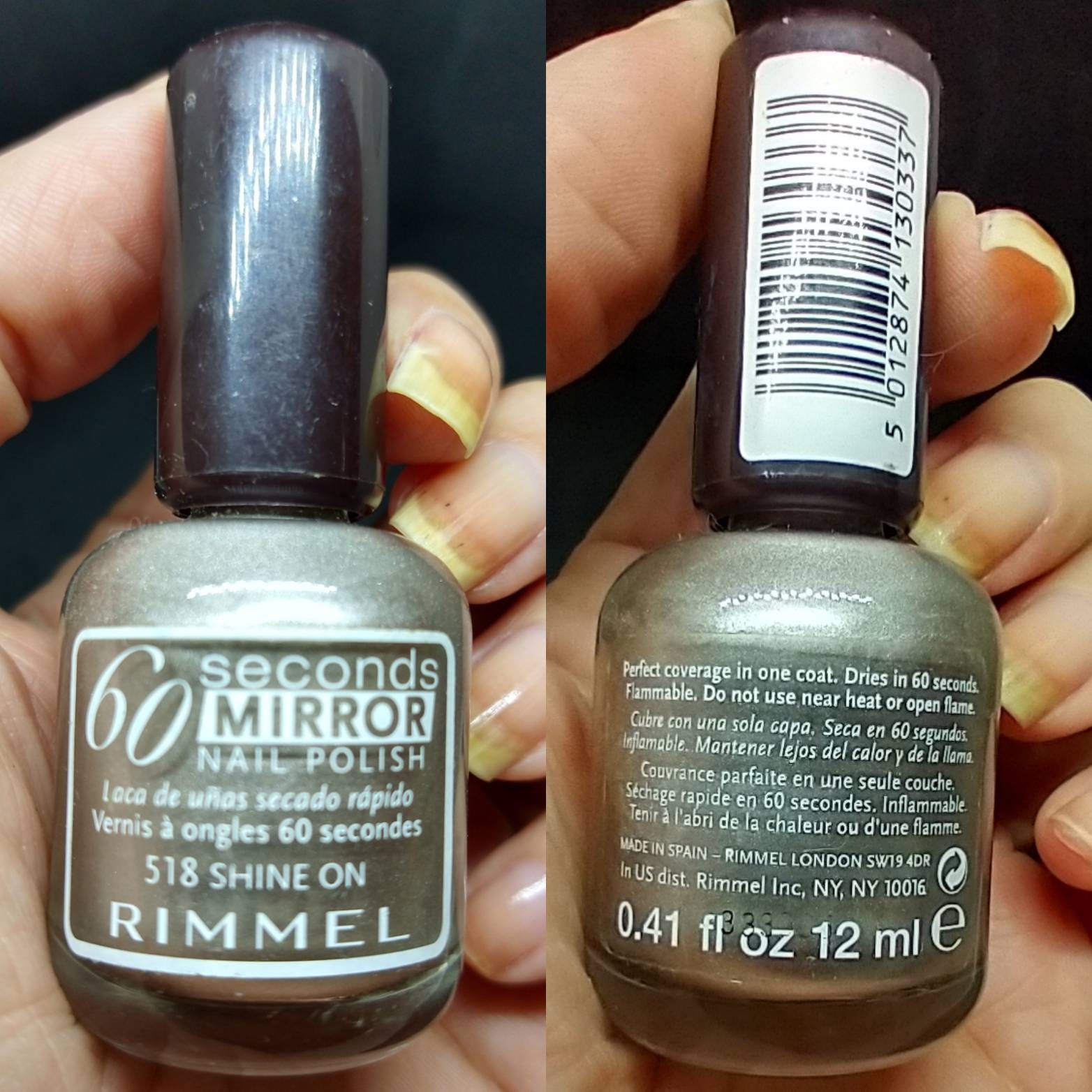 Rimmel London 60 Seconds Super Shine Midnight Rendezvous Nail Lacquer,  Glossy, Packaging Size: 7 mL at Rs 199/piece in New Delhi