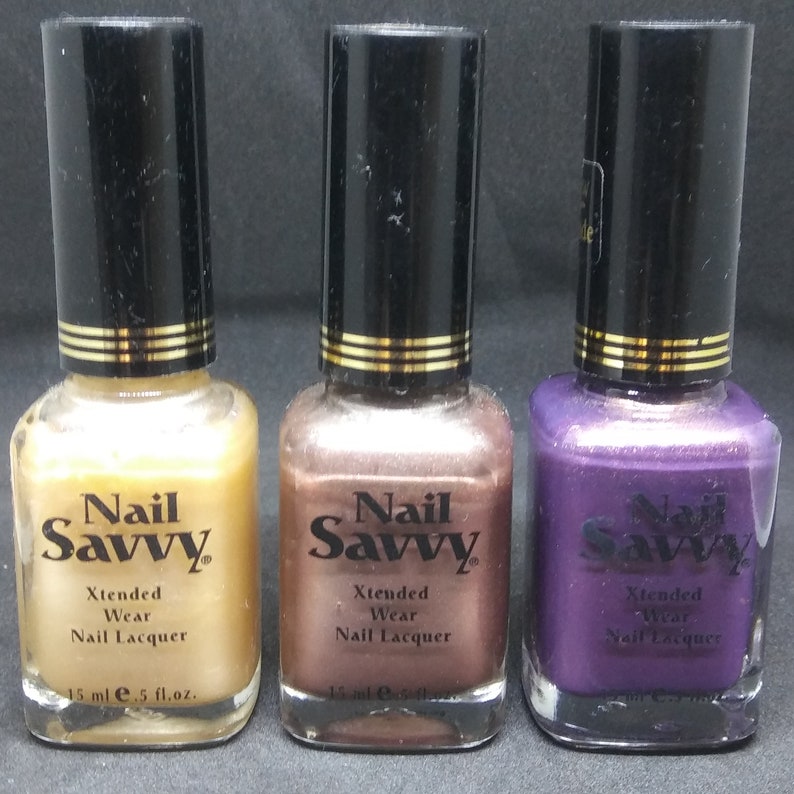 Vintage Nail Polish Used Nail Savvy 104660 Ice Mocha 104654 Etsy