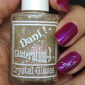 Vintage Nail Polish NEW by Dani Nail Enamel Glitteration-8 429 Light Years 436 atlantis 438 423 433 425 gamma 422 435 432 holo bar glitter image 3