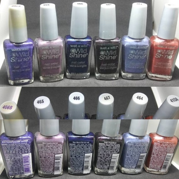 Vintage Nail Polish Lacquer Wet N Wild Shine 465 Wild Card 466 - Etsy Hong Kong Vintage Nail Polish Lacquer Wet N Wild Shine 465 Wild Card 466 - Etsy Hong Kong