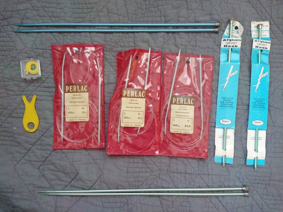 Knitting Needles 4.5mm Circular Perlac 3.5mm 3.25mm Zephyr Etsy