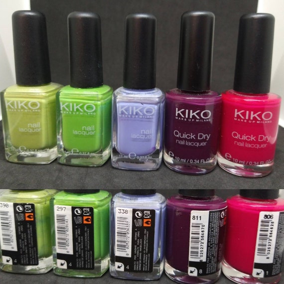 Vintage Nail Polish Lacquer Kiko 390 297 338 811 806 - Etsy UK Vintage Nail Polish Lacquer Kiko 390 297 338 811 806 - Etsy UK