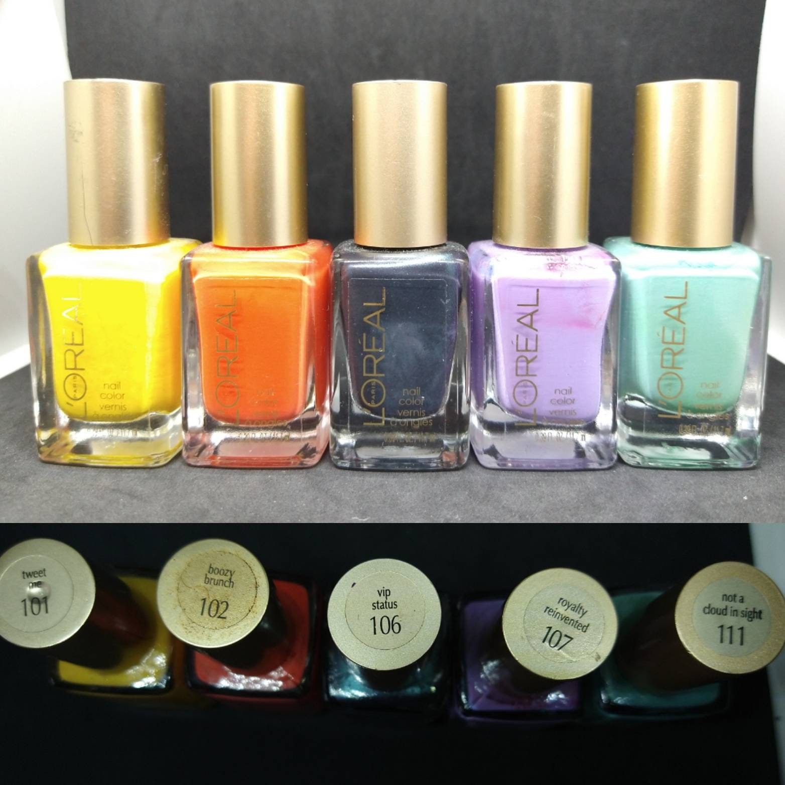 L'Oreal Color Riche Le Vernis a l'Huile nail polish swatches | Parokeets