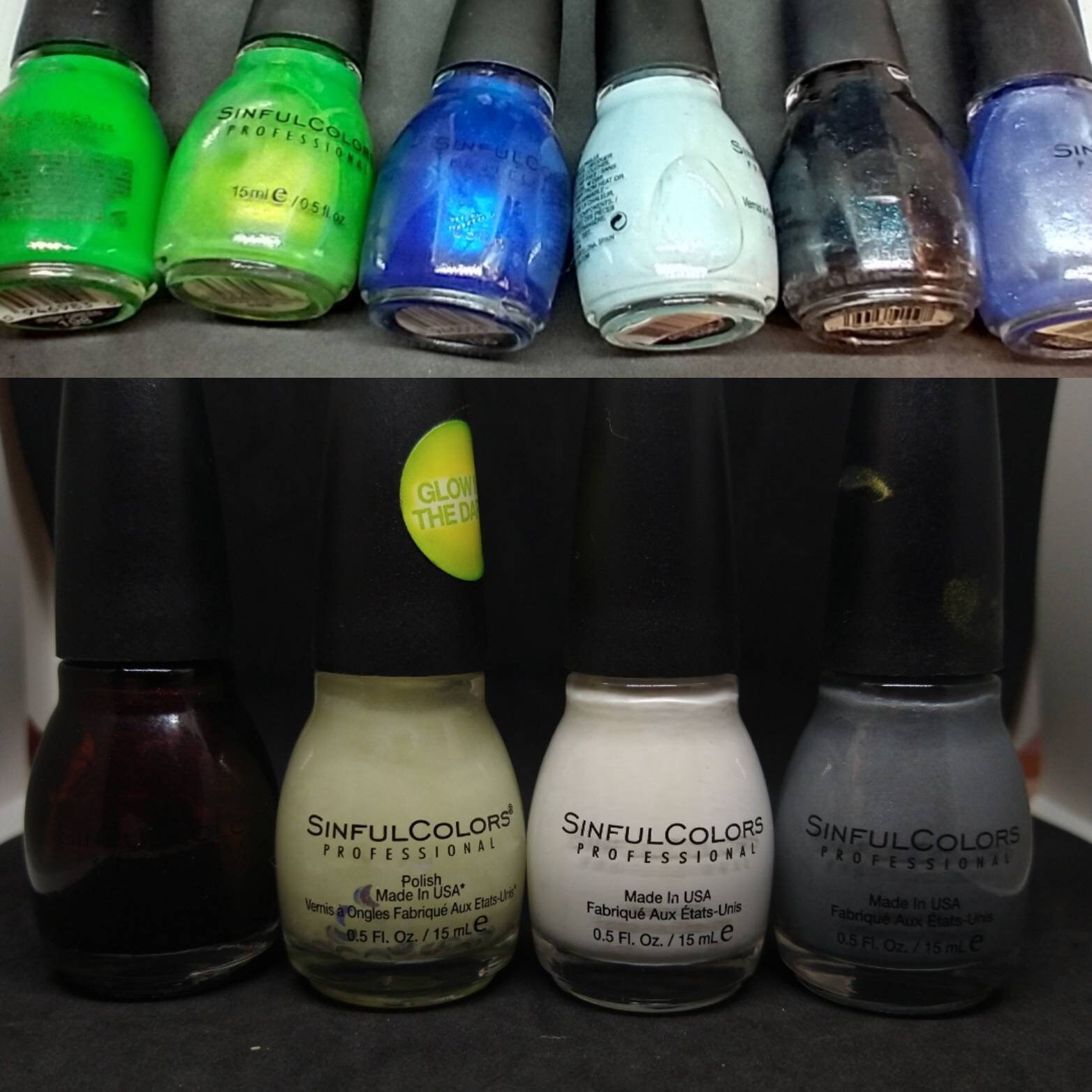 Sinful colors glow in the clearance dark