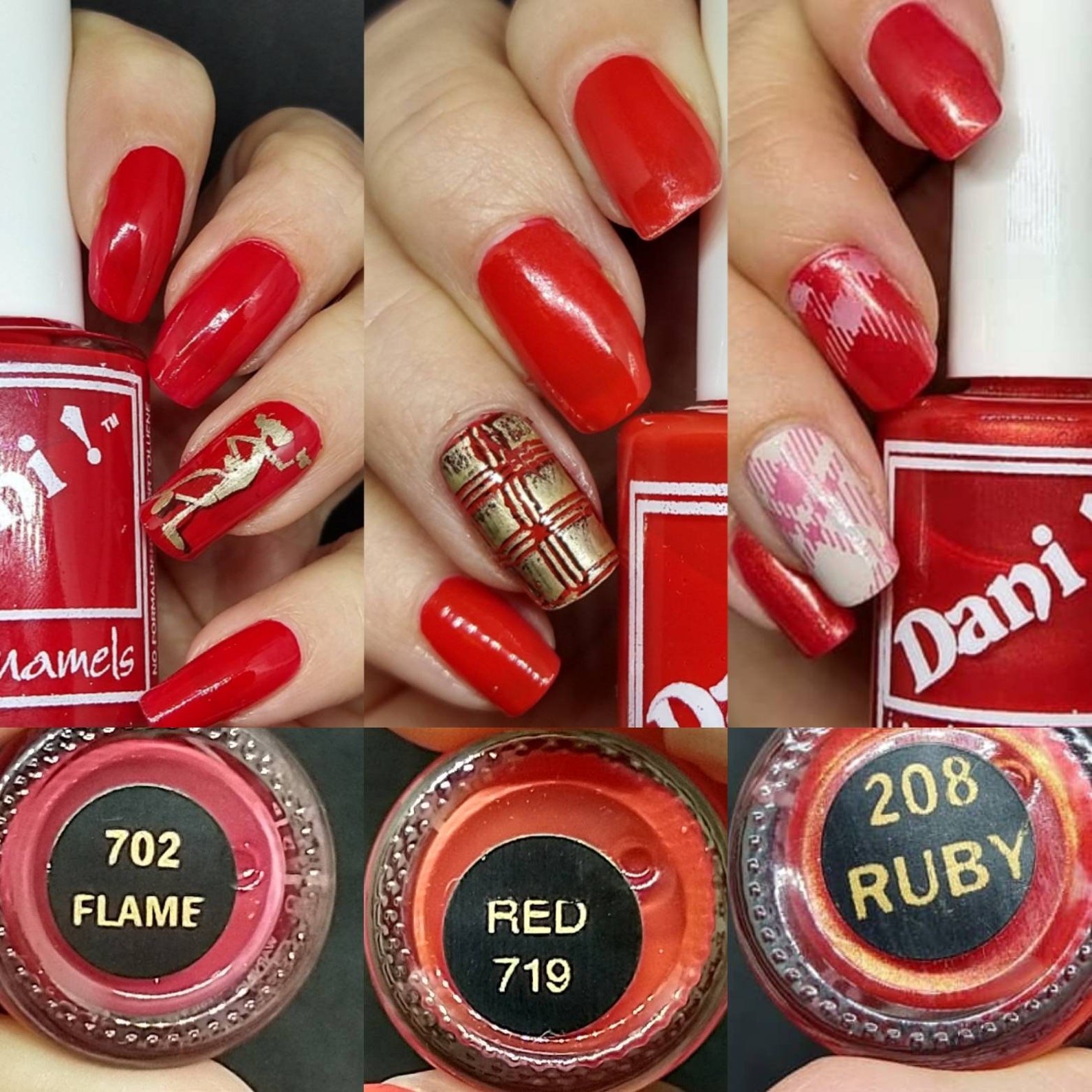 Vintage Nail Polish NEW by Dani Nail Enamel 702 Flame 208 Etsy