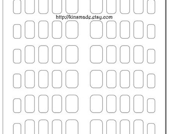 Printable Finger Nail Art Decal Mat Download Guide Petite - Etsy Israel