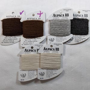 Rainbow Gallery Alpaca 18 alpaca yarn/thread for cross stitch or needlework