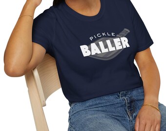 Pickleballer Unisex Softstyle Shirt, Pickleball Lover Tee, Funny Pickleball Shirt, Pickleball Player Gift, Pickleball Fan Top, Pinoy Pride