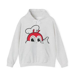 Felpa con cappuccio unisex Jollibee Filippine, felpa filippina Chickenjoy, abbigliamento Pinoy USA, orgoglio di Pinoy, abbigliamento Filippine, cultura filippina immagine 2