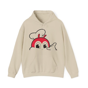 Felpa con cappuccio unisex Jollibee Filippine, felpa filippina Chickenjoy, abbigliamento Pinoy USA, orgoglio di Pinoy, abbigliamento Filippine, cultura filippina immagine 3