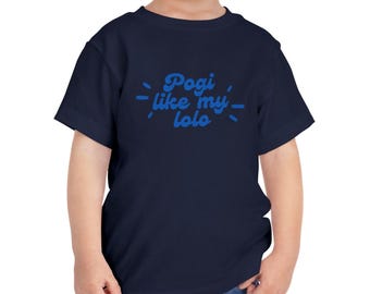 Pogi Like My Lolo Toddler Short Sleeve Tee, Filipino Baby Shirt, Proud Filipino Baby, Pinoy Pride, Philippines Apparel