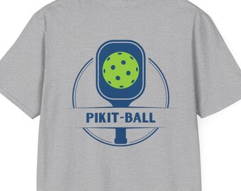 Funny Filipino Pickleball Pikit-Ball Unisex Softstyle Back Print Shirt, Pickleball Lover Tee, Pickleball Player Fan Gift, Pinoy Pride