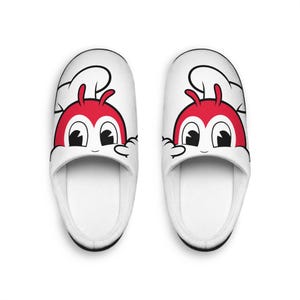 Jollibee Filipino Men's Indoor Slippers, Philippines Slippers, Filipino Slippers, Pinoy Slippers, Pinoy Pride, Philippines Apparel