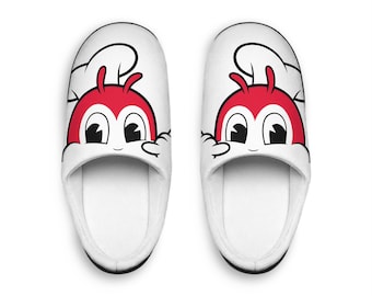 Jollibee Filipino Men's Indoor Slippers, Philippines Slippers, Filipino Slippers, Pinoy Slippers, Pinoy Pride, Philippines Apparel