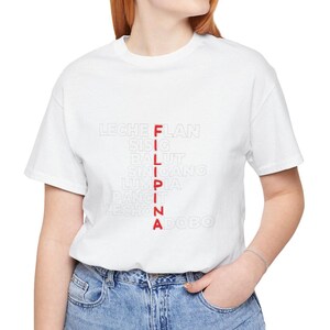 Filipina Unisex Shirt, Philippines Shirt, Filipino Food Shirt, Adobo Shirt, Lechon Shirt, Lumpia Shirt, Pinoy Pride, Philippines Apparel