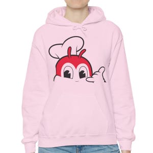 Felpa con cappuccio unisex Jollibee Filippine, felpa filippina Chickenjoy, abbigliamento Pinoy USA, orgoglio di Pinoy, abbigliamento Filippine, cultura filippina immagine 8