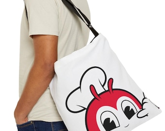 Jollibee Philippines Adjustable Tote Bag, Jollibee USA, Filipino Tote Bag, Pinoy Pride, Filipino American, Philippines Accessories