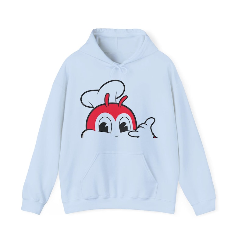 Felpa con cappuccio unisex Jollibee Filippine, felpa filippina Chickenjoy, abbigliamento Pinoy USA, orgoglio di Pinoy, abbigliamento Filippine, cultura filippina immagine 6