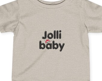 Jolli Baby Jollibee Unisex Infant Fine Jersey Tee, Jollibee USA, Chickenjoy Filipino Baby Shirt, Pinoy Pride, Philippines Apparel