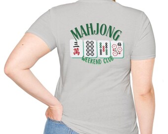 Mahjong Weekend Club Unisex Softstyle Back Print Shirt, Philippines Shirt, Tagalog Shirt, Pinoy Shirt, Pinoy Pride, Philippines Apparel
