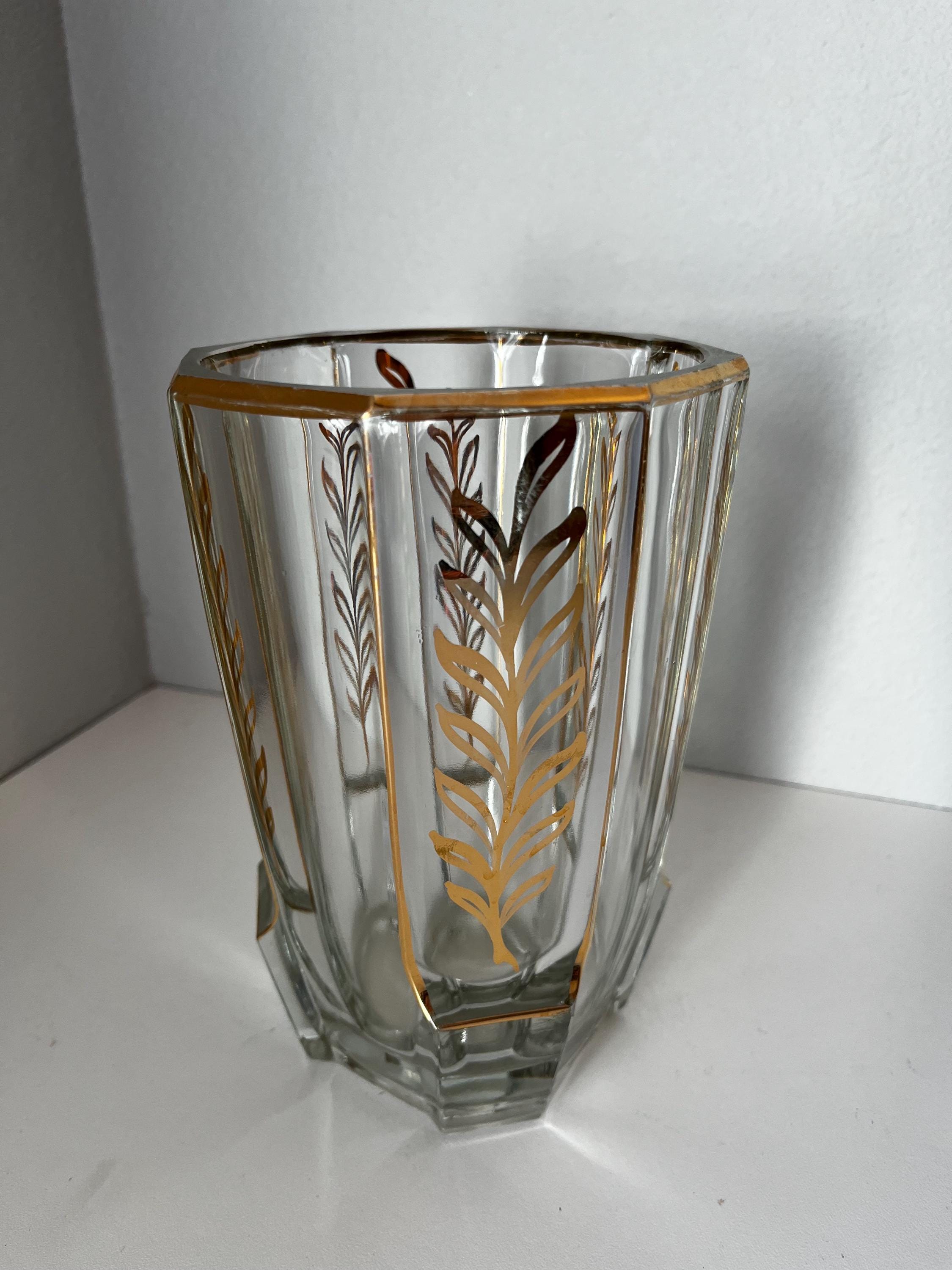 Moser Gold Vase - Etsy