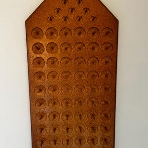 Vintage hanging bobbin organizer - 69 capacity