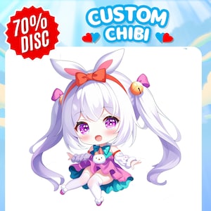 CUSTOM CHIBI | Chibi Character | Couple Chibi | Cute Chibi | Chibi Fanart | Chibi Commission | Chibi Logo | Chibi Emotes | Kawaii Portrait
