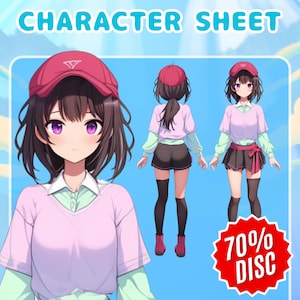 Character Reference Sheet | Custom Reference Sheet | Vtuber Reference Sheet | Anime Reference Sheet | Furry Reference Sheet | Anime Design