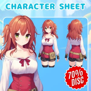Character Reference Sheet | Custom Reference Sheet | Vtuber Reference Sheet | Anime Reference Sheet | Furry Reference Sheet | Anime Design