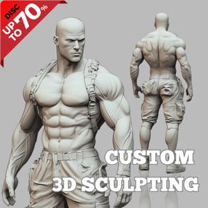 Niestandardowa usługa modelowania i rzeźbienia 3D | Projekt STL do druku 3D | Produkt cyfrowy do druku 3D