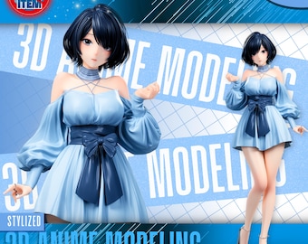 Custom Anime 3D Model | STL 3D Printing On Demand (Digital File)