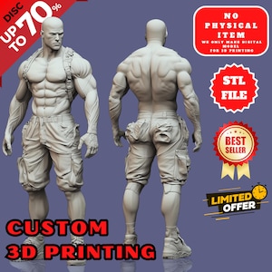 Commissione di modellazione 3D per stampa 3D / Stampa 3D di modelli / Scultura 3D / Modellazione di personaggi 3D personalizzati / Modello Dnd personalizzato per stampa 3D .STL