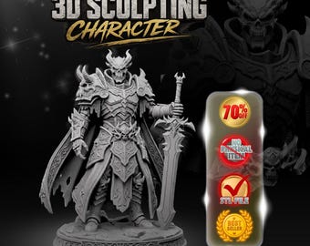 Custom 3D Character Model | DnD Miniature STL File