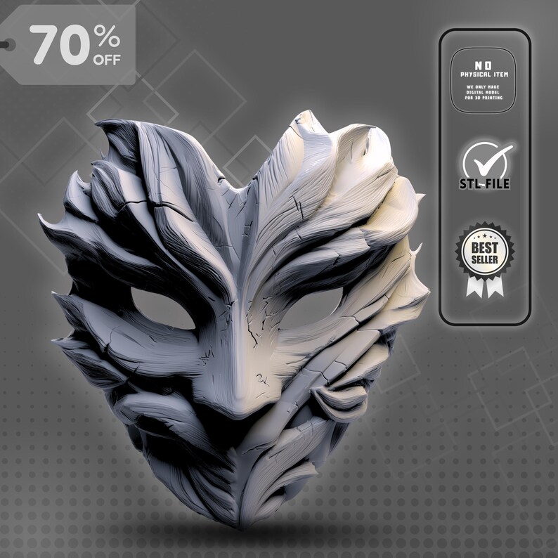 Custom 3D Mask, Cosplay Helmet, 3D Printable Model - Etsy