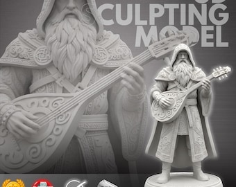 Custom DnD Miniature | Fantasy Character 3D Model Sculpting | STL File for 3D Printing