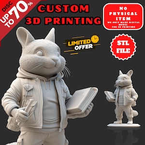 CUSTOM 3D CHARACTER Design for Printing | STL File Service | Miniatures, Figurines, Objects, or Functional Prototypes | Fast Delivery
