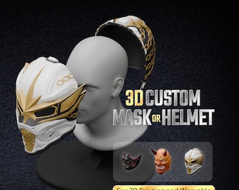 Custom 3D Design Mask and Modeling Service - Any Custom Mask Digital File Development