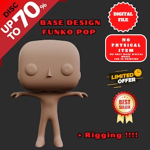 Funko Pop Base for 3D Printing - Download STL File to Print Custom Characters