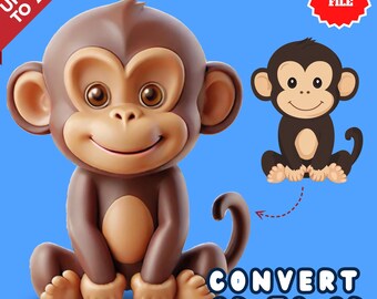 Custom 2D to 3D Model Service: Character & Mascot Design (Digital File)