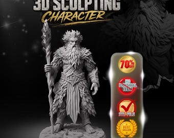 Dark Fantasy Character Sculpting | Grimdark Warrior & Creature Design | STL File