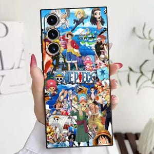 One Piece Super Cool Zoro Luffy Black Soft Phone Cover Case for Samsung Galaxy S23 Ultra S21 FE S25 Edge S24 Plus S20 Nami Nico Robin