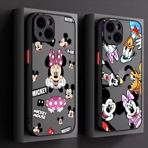Cartoon Goofy Mickey Minnie Case for Apple iPhone 11 13 15 14 Pro Max 12 Mini 7 8 Plus XR X XS SE 6 6S Funda Matte Back Phone Cover
