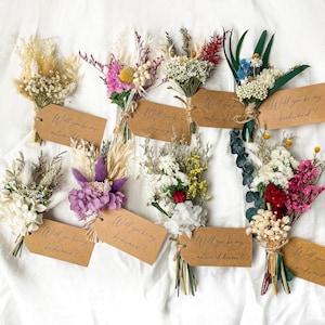 Mini Brautjungfer Bouquet, werden Sie Brautjungfer sein, Hochzeit Trockenblumenstrauß, Hochzeitsgeschenk, Geschenk für Schwester, Geschenk für sie