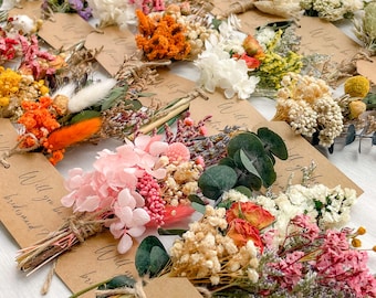 Will You Be My Maid of Honour? Dried Flower Bouquet Proposal Gift, Mini Dried Wild Flowers Bridesmaid Bouquet for Wedding