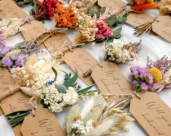 Mini Bridesmaid Bouquet, Will You Be Bridesmaid, Wedding Dried Flower Bouquet, Wedding Gift, Gift For Sister, Gift For Her, Dried Lavander