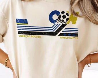 Curacao Soccer World Vintage Comfort Colors Shirt
