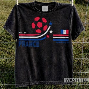 Retro France Soccer World 2026 Comfort Colors Shirt, 2026 Soccer Fan Shirt, Gift For Fan Fathers Day Bild 3