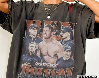 Ben Johnson Good Better Best Football Vintage Comfort Colors Shirt