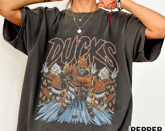 Anaheim Hockey Skull Vintage Shirt, Gift For Fan Hockey Game Day Unisex