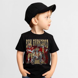 San Francisco Football Skull Vintage Shirt, Gift For Fan Football Game Day Unisex Shirt image 7